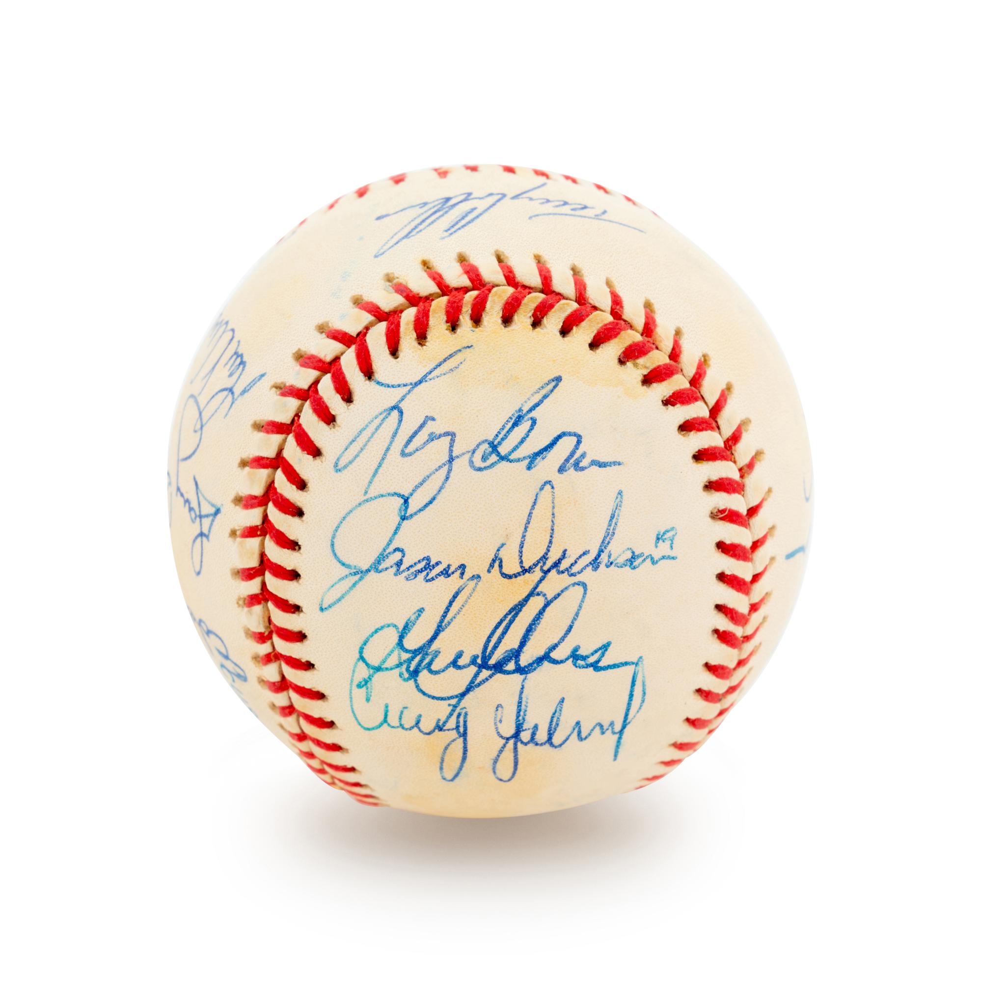 A Group of 19 Los Angeles Angels Signed Baseballs,