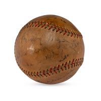 A 1933 Philadelphia Athletics and Washington Senators Multi Signed Autograph Baseball Featuring Mickey Cochrane (Beckett Authentication Services Letter of Authenticity)
