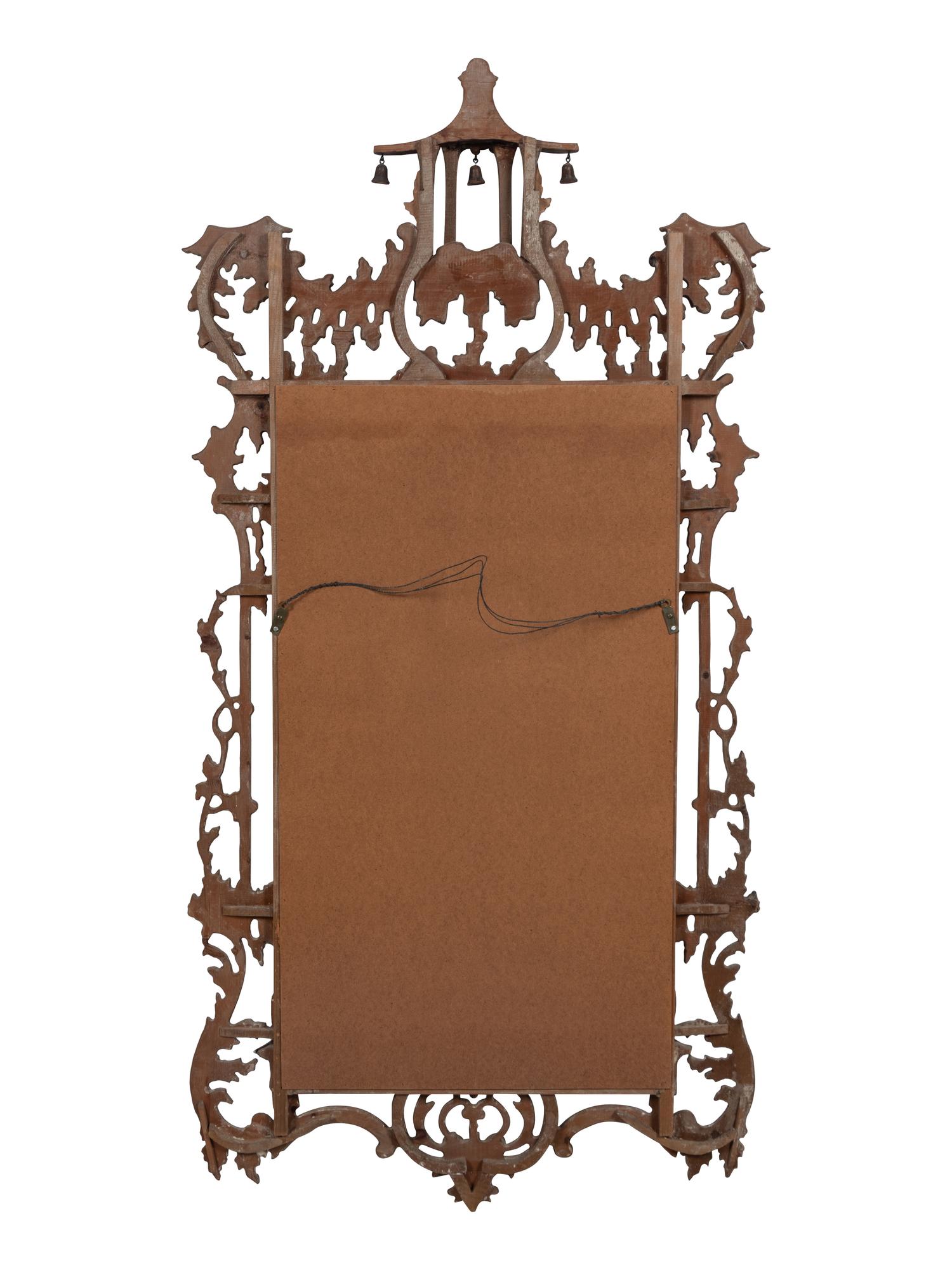A 'Chinese Chippendale' Style Carved Mirror