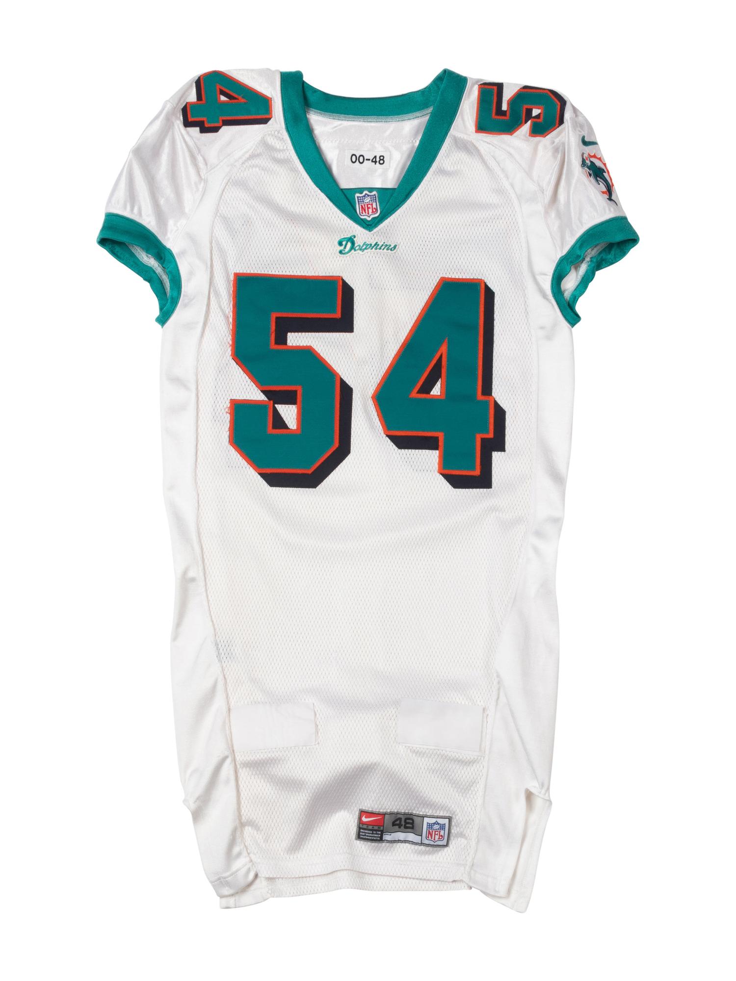 A 2000 Zach Thomas Game Used/Issued Miami Dolphins Jersey