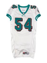 A 2000 Zach Thomas Game Used/Issued Miami Dolphins Jersey