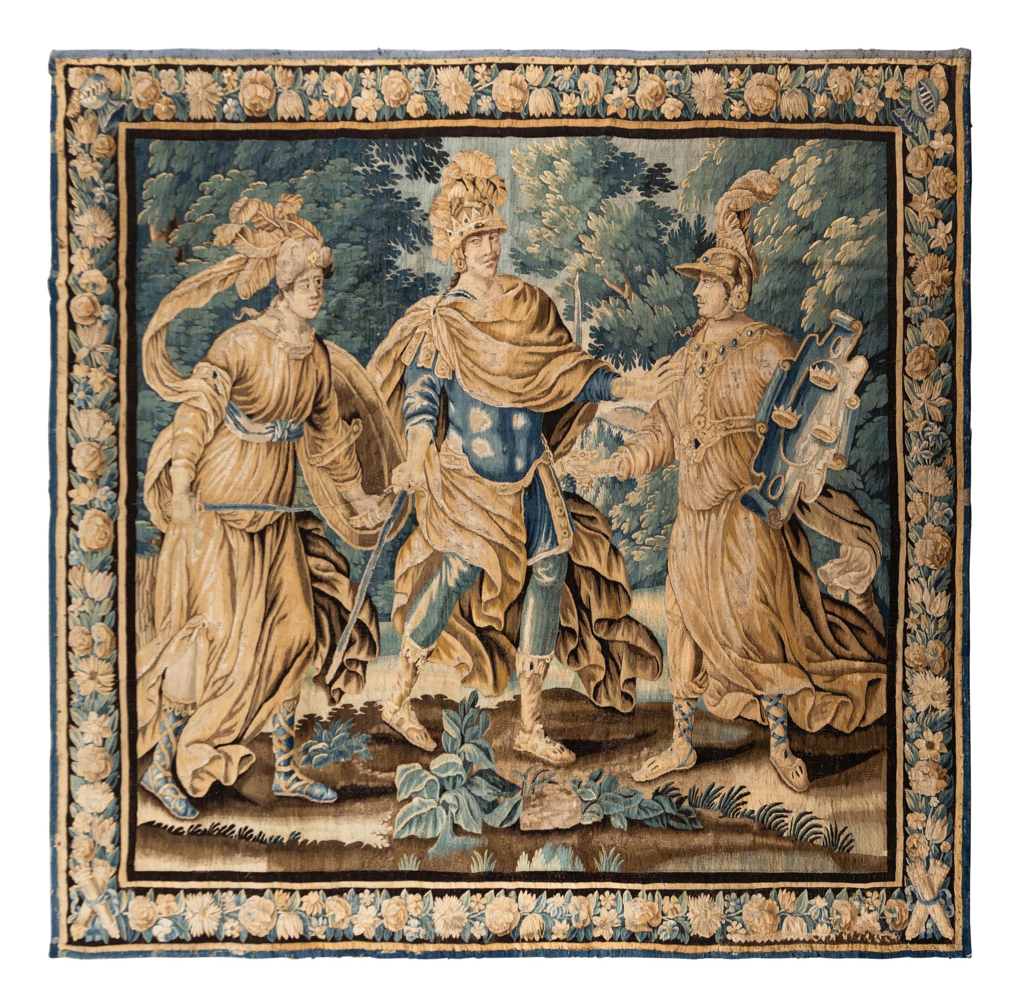 An Aubusson Wool Tapestry