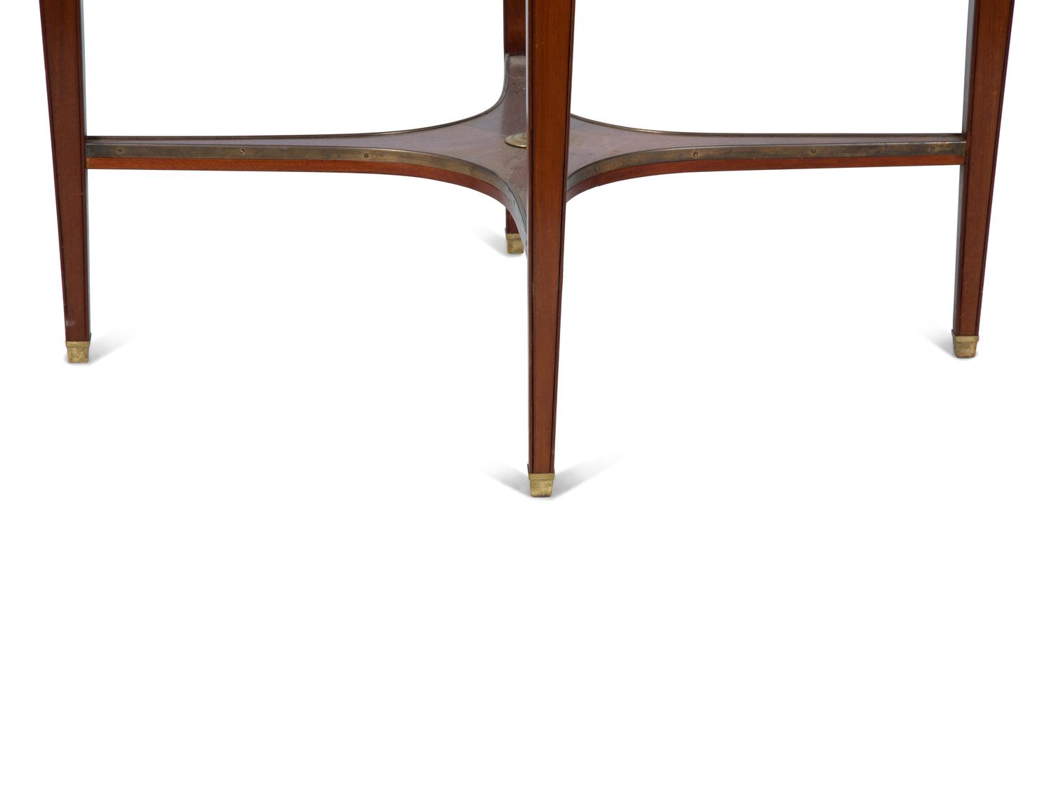 A Continental Neoclassical Bronze Mounted Mahogany Table — 20TH CENTURY