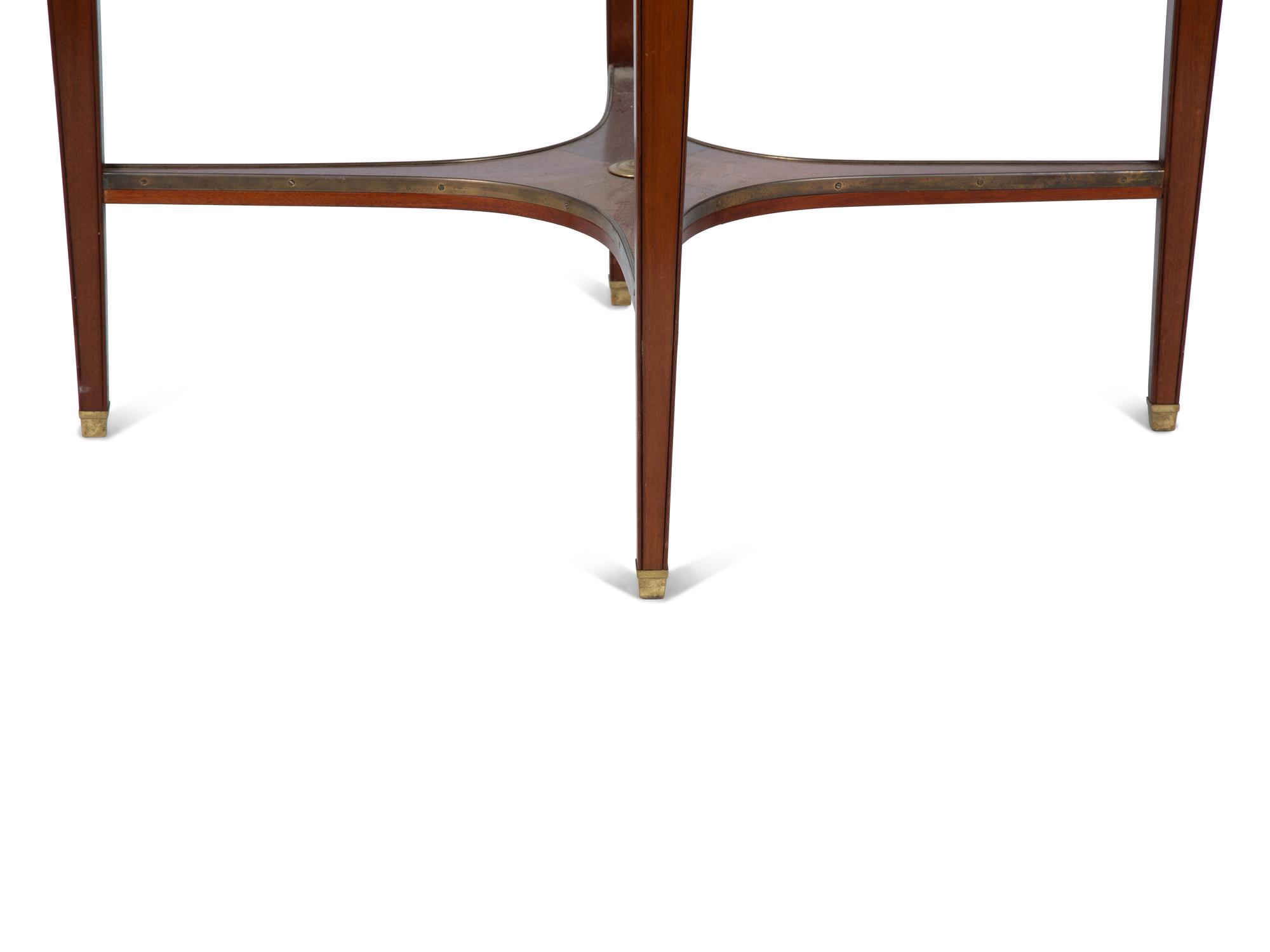 A Continental Neoclassical Bronze Mounted Mahogany Table — 20TH CENTURY