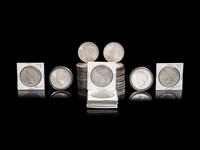 Fifty 1922 Peace $1 Coins