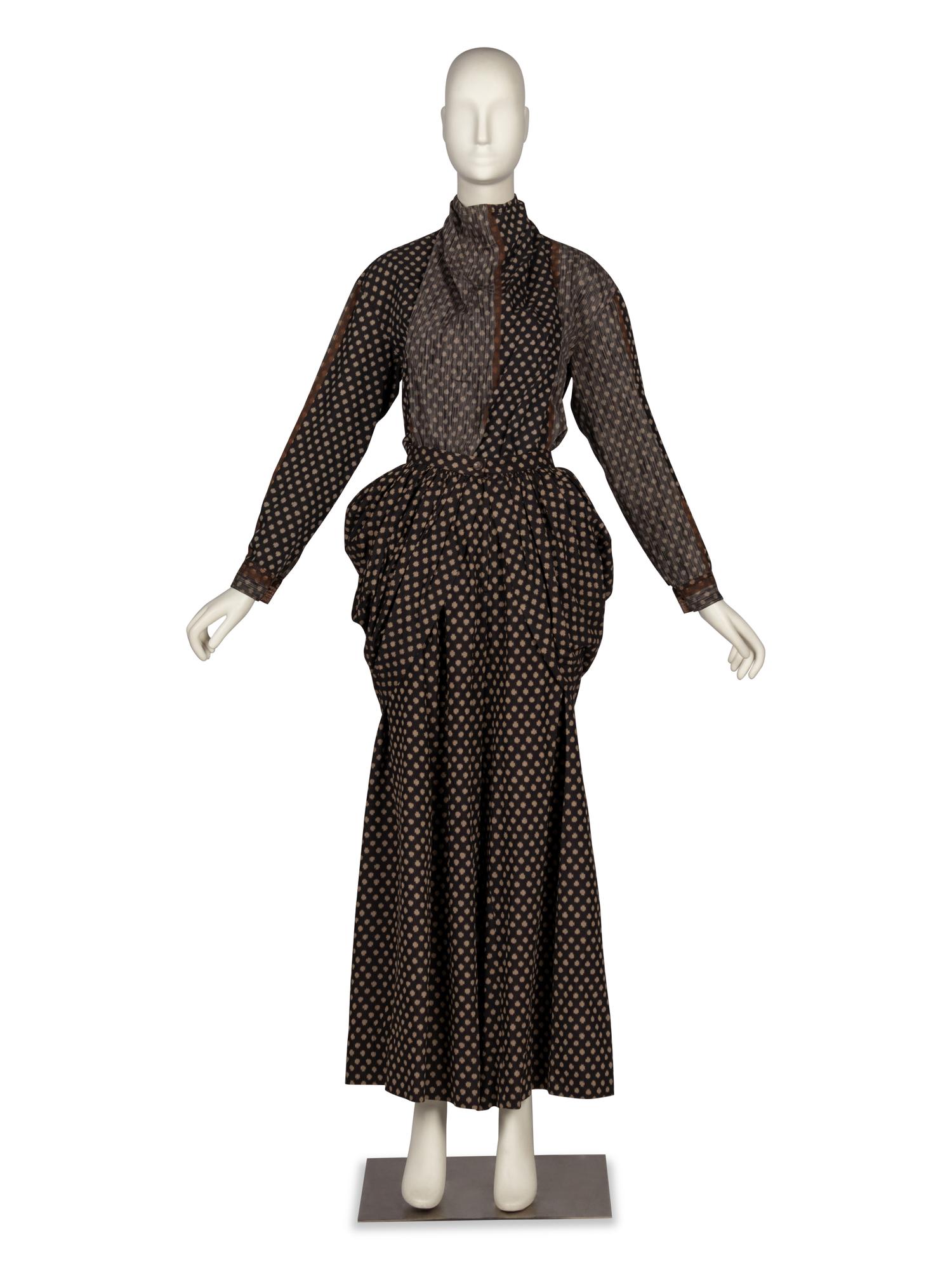 Issey Miyake, Ikat Bustle Pants Ensemble, F/W 1986