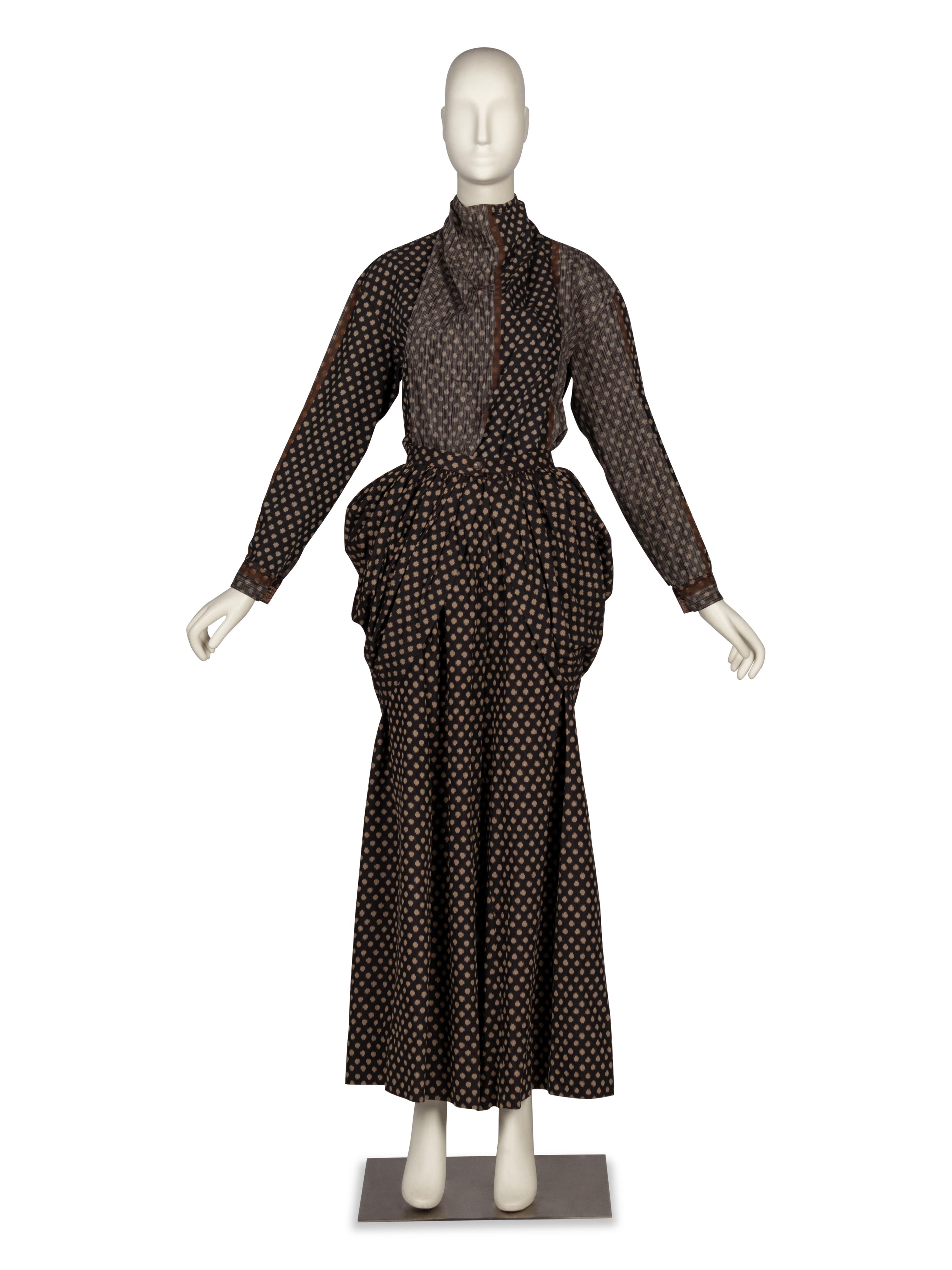 Issey Miyake, Ikat Bustle Pants Ensemble, F/W 1986