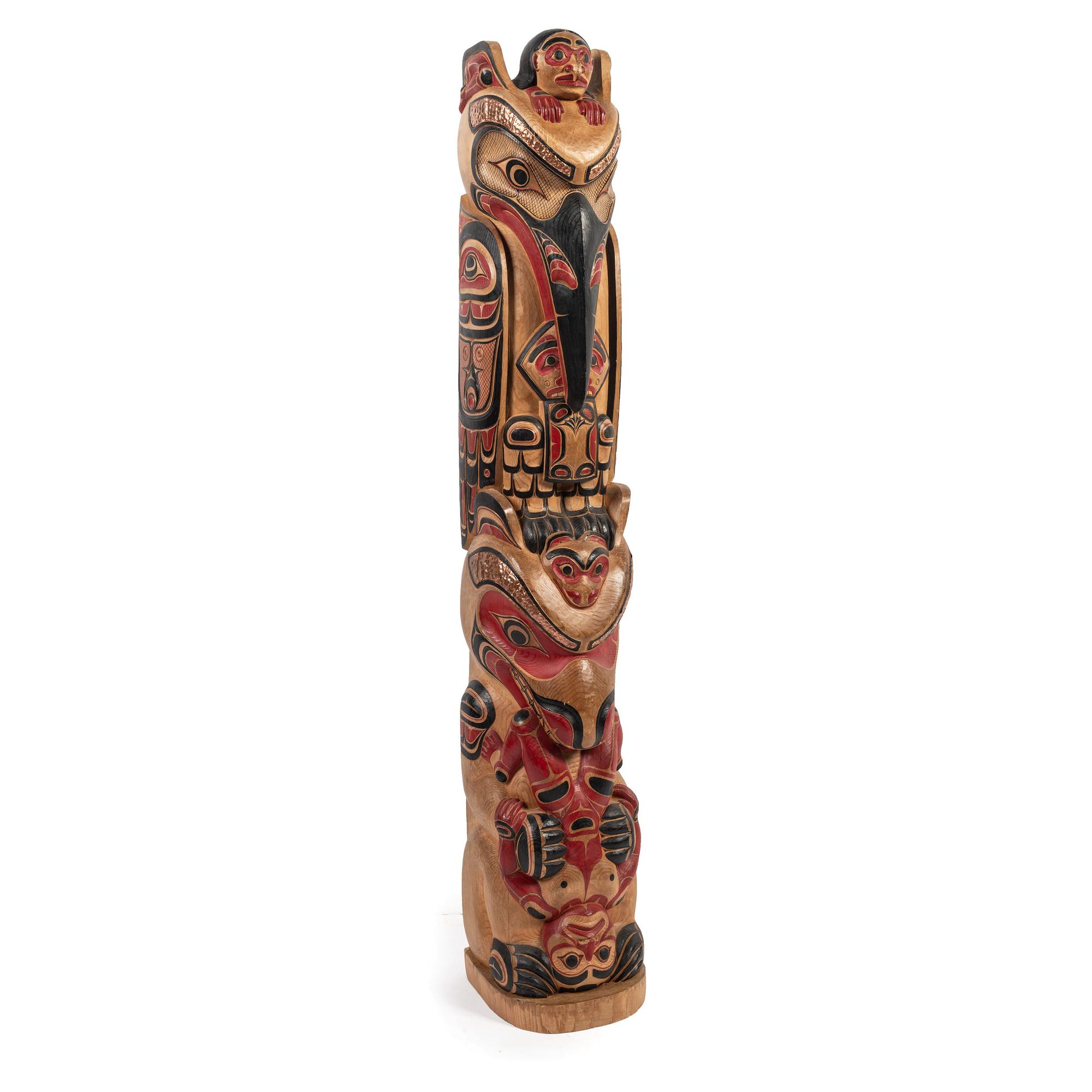 Polychrome Model Totem Pole