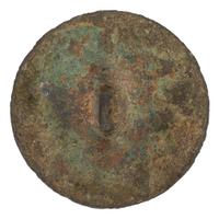 [GEORGE III, KING OF ENGLAND (1738-1820)]. Long Live the King gilt copper button. N.p., [1789].