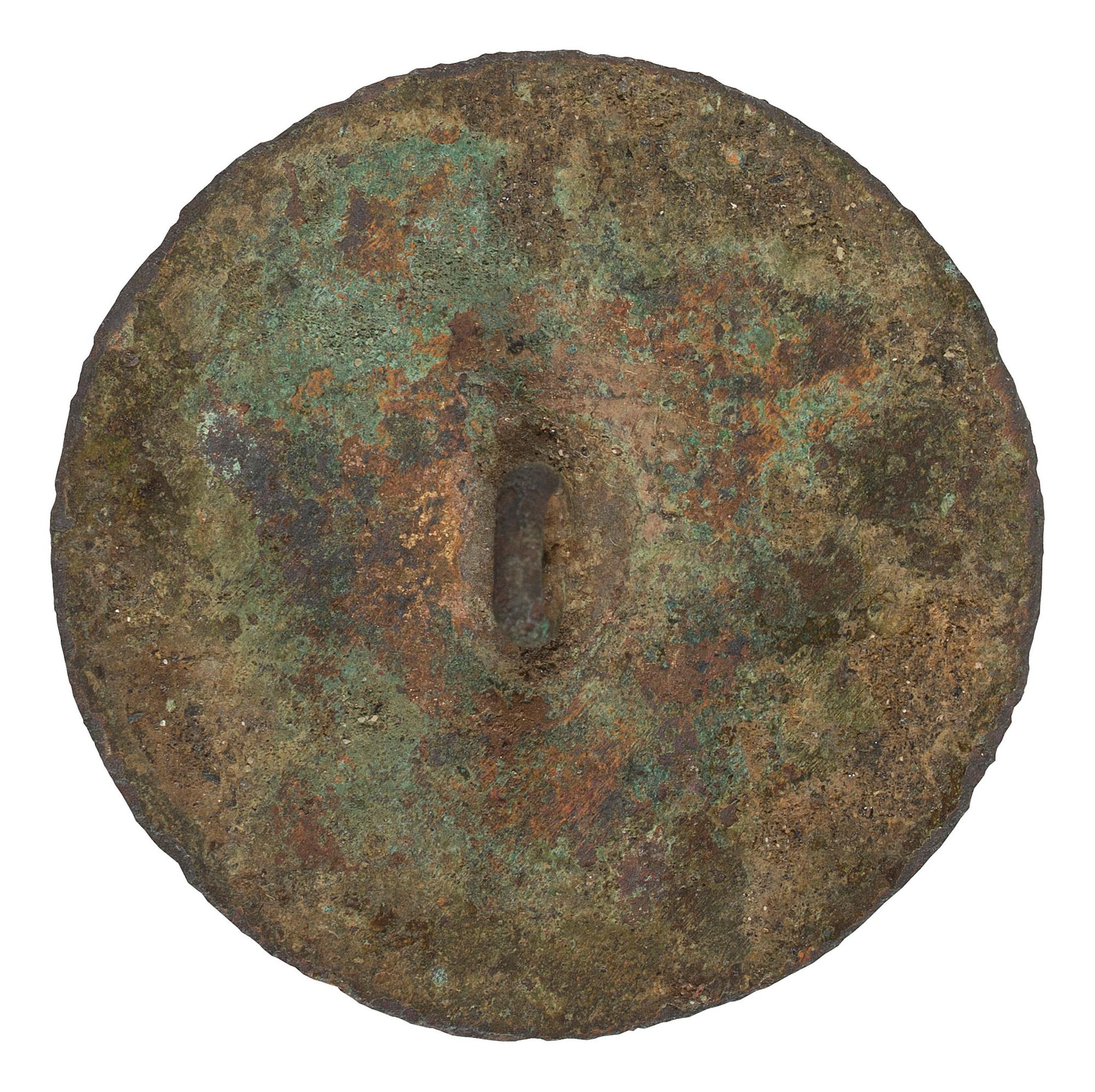 [GEORGE III, KING OF ENGLAND (1738-1820)]. Long Live the King gilt copper button. N.p., [1789].