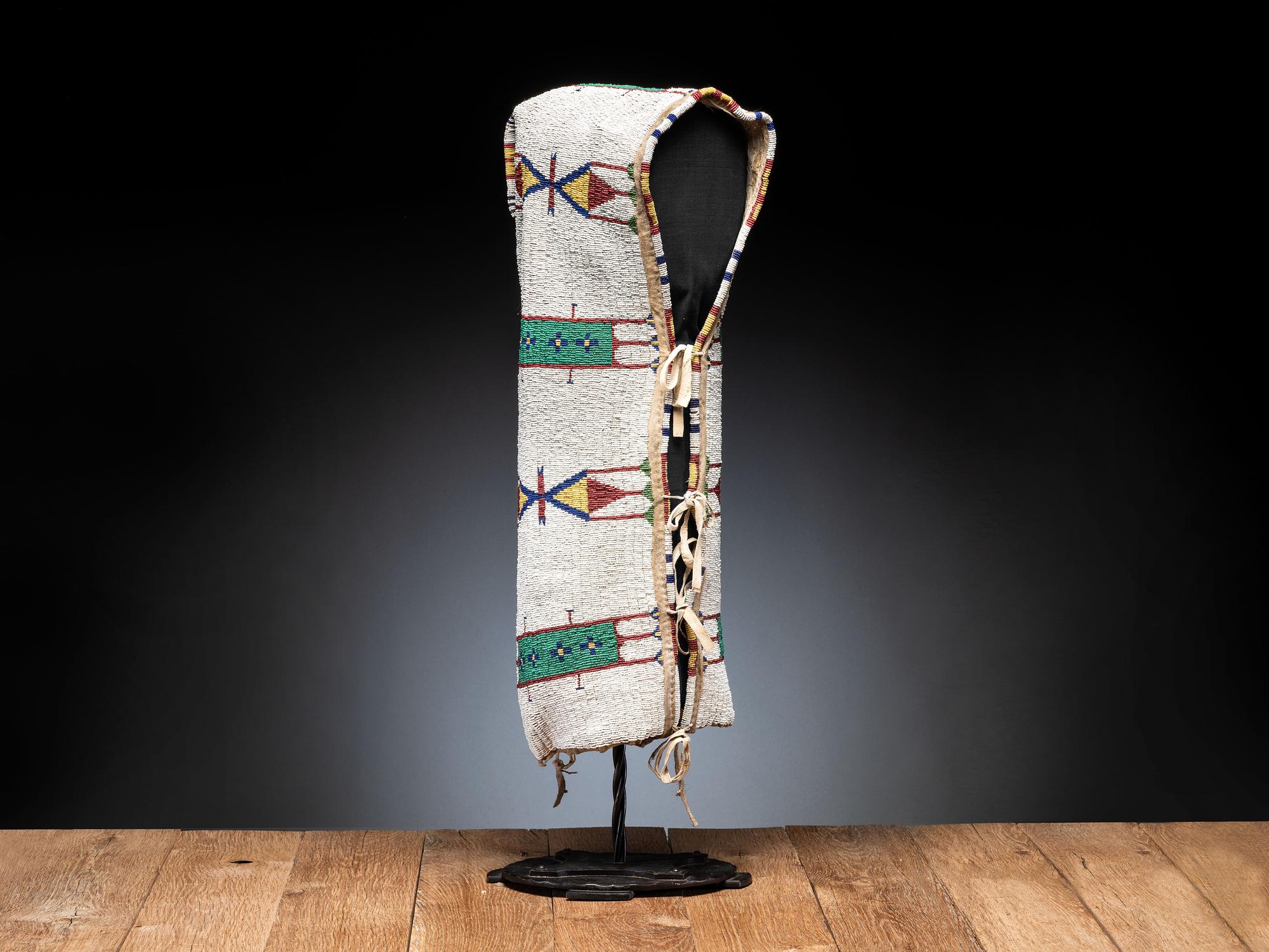 Sioux Beaded Hide Cradle