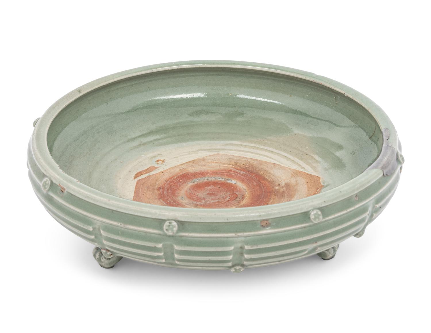 A Chinese Longquan Celadon Glazed 'Eight Diagrams' Porcelain Incense Burner