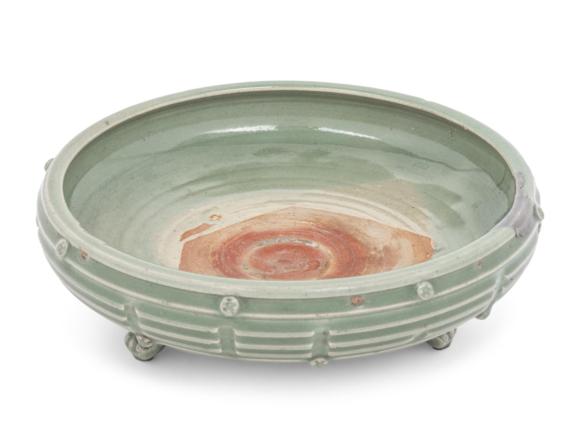 A Chinese Longquan Celadon Glazed 'Eight Diagrams' Porcelain Incense Burner