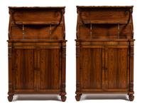 A Pair of Regency Style Rosewood Chiffonieres