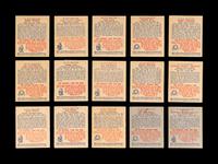 A Group of 15 1949 Bowman Baseball Cards (Including Robin Roberts Rookie),