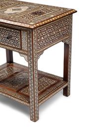 A Levantine Mother-of-Pearl Marquetry Side Table
