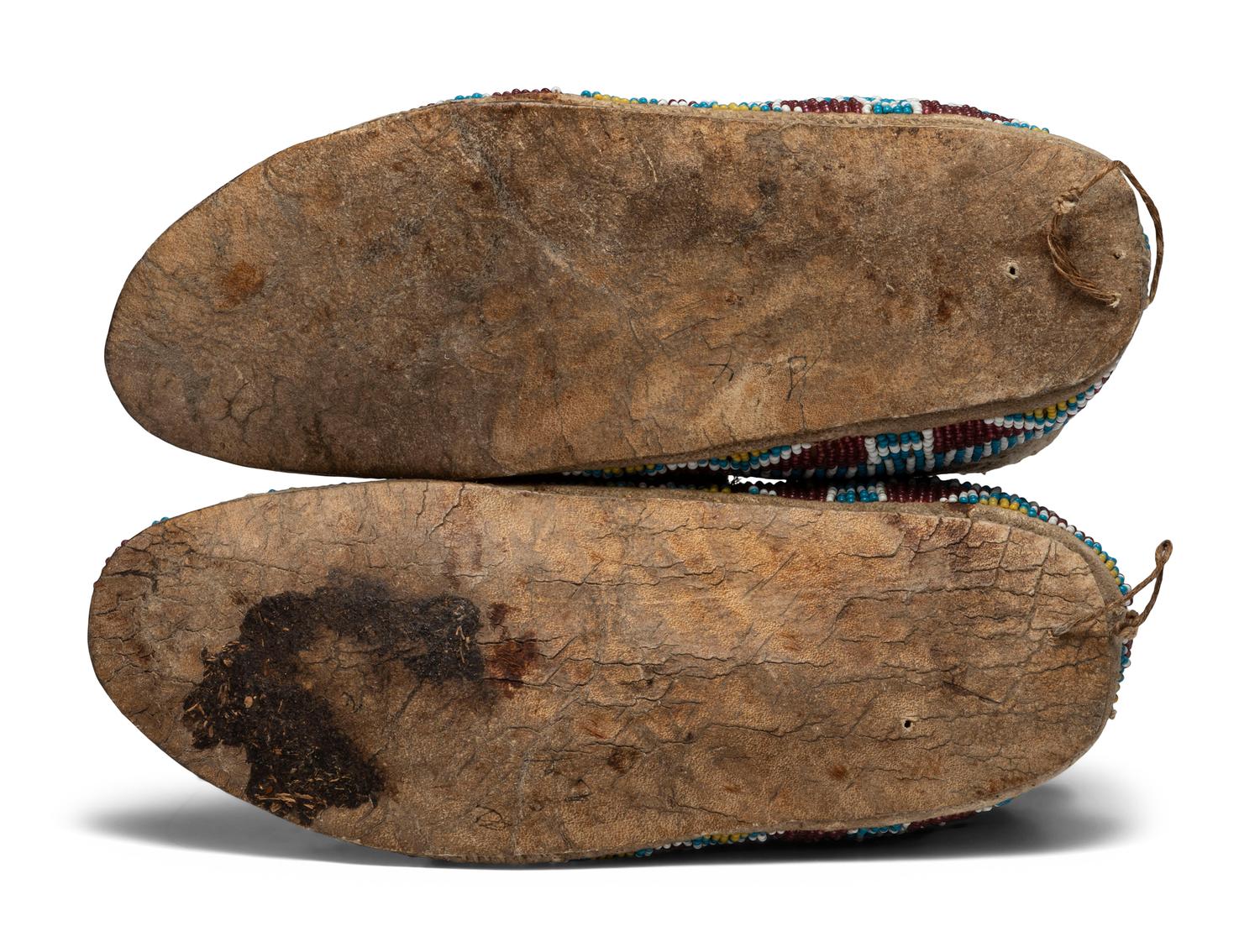 Sioux Beaded Hide Moccasins