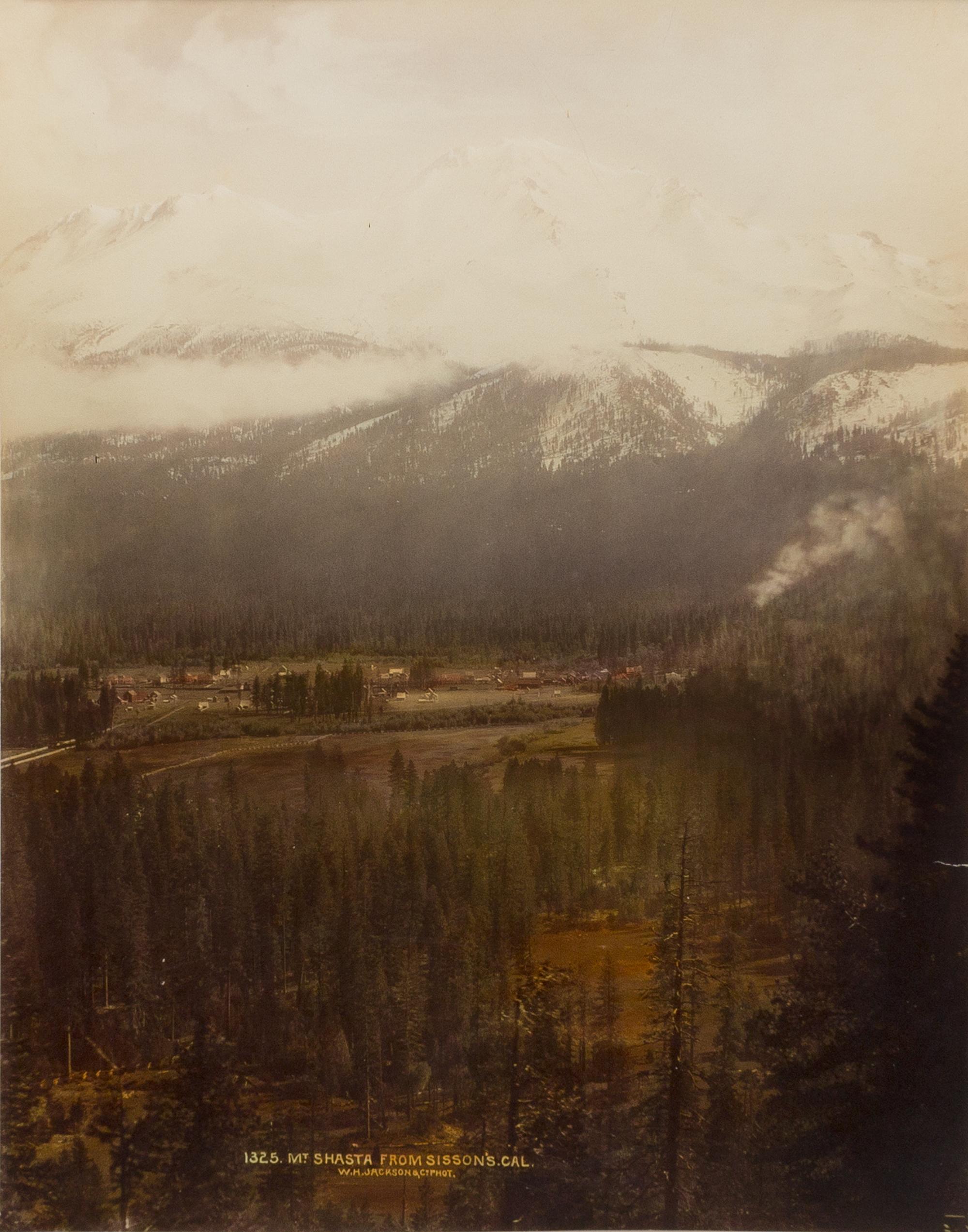 William Henry Jackson, (American, 1843-1942), Mt. Shasta from Sisson's California, A Cattle Ranch on the Cimarron Manitou