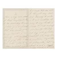 LINCOLN, Mary Todd (1818-1882). Autograph letter signed ("M.L.") to Rhoda White, Chicago, 8 December 1871.