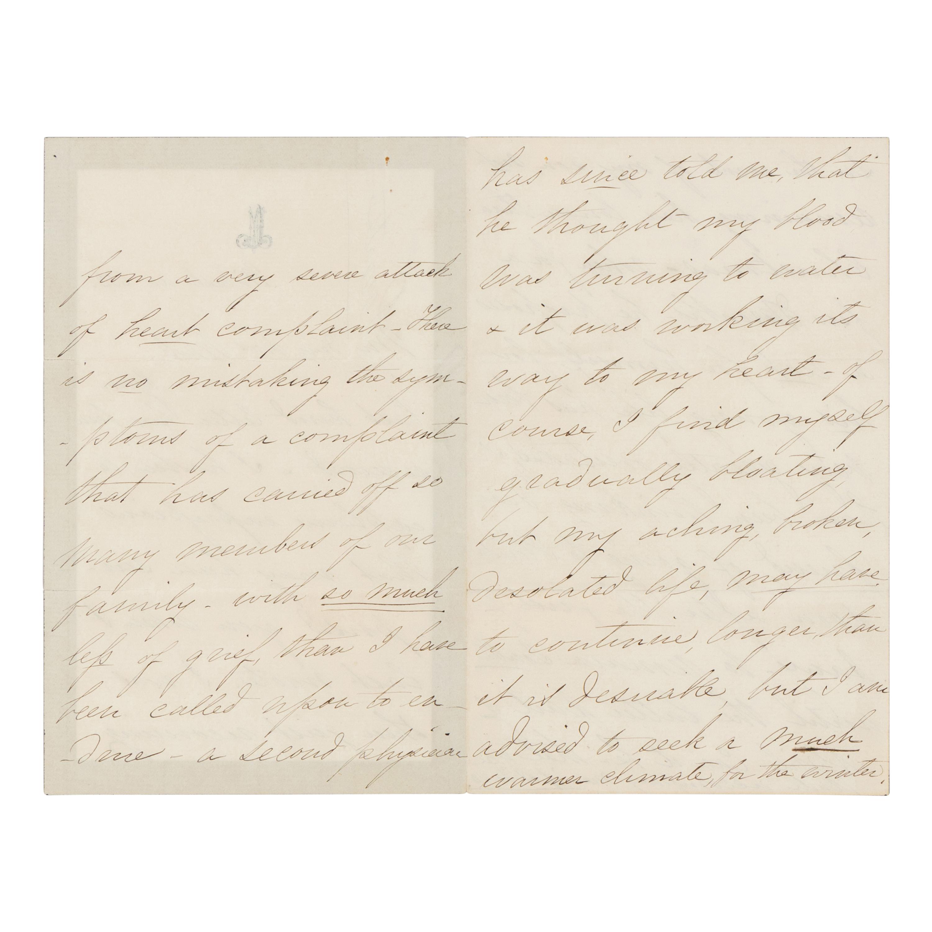 LINCOLN, Mary Todd (1818-1882). Autograph letter signed ("M.L.") to Rhoda White, Chicago, 8 December 1871.