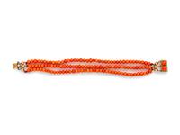 VICTORIAN, CORAL BRACELET