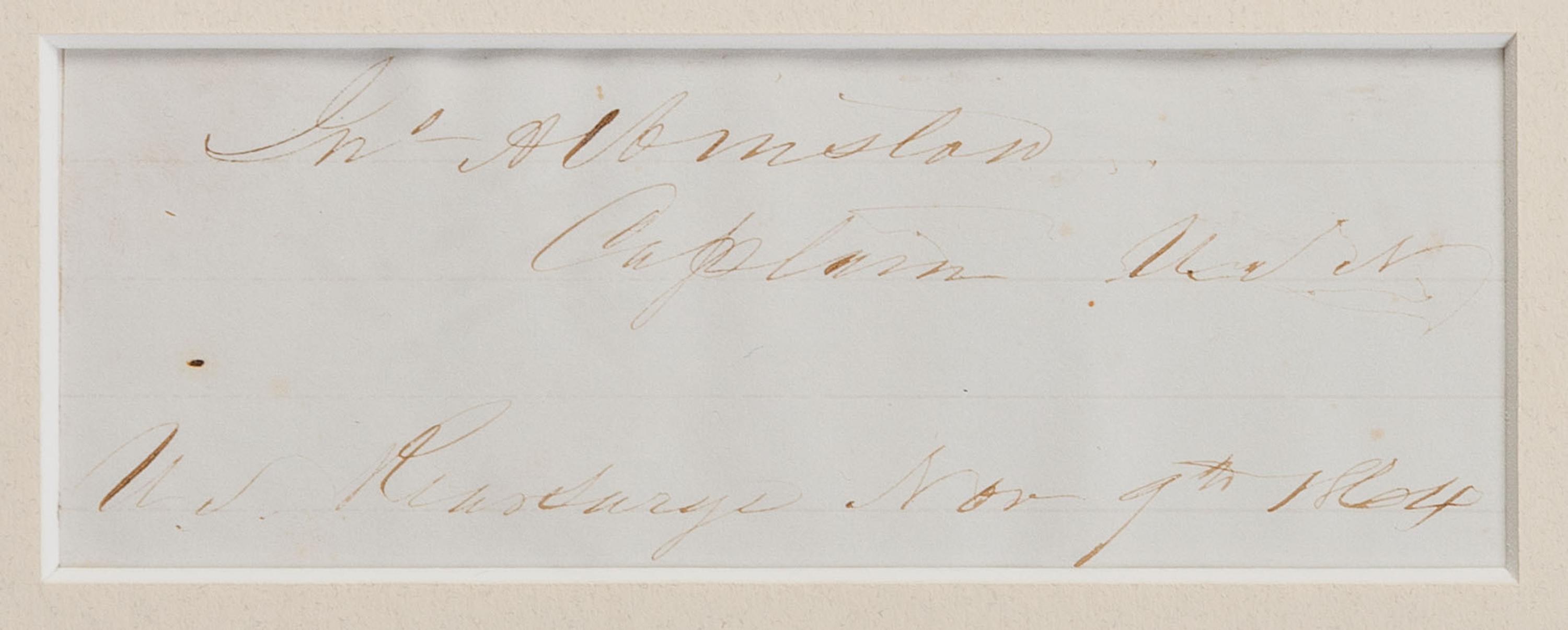 [CIVIL WAR - SPANISH AMERICAN WAR]. 9 autographs of Naval officers and generals, incl. ANDERSON.