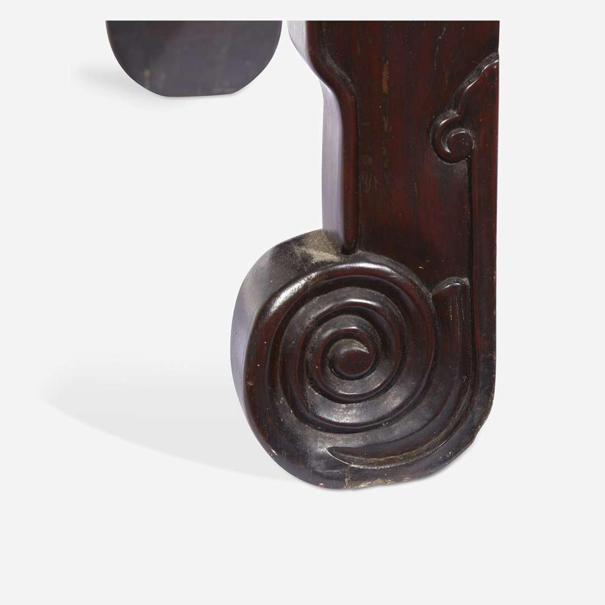A Chinese hardwood side table 19th/early 20th century