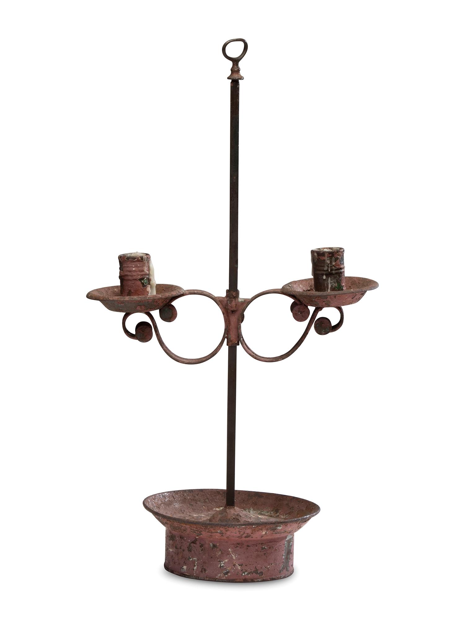 An American Tin Adjustable Candleholder