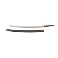 Japanese Katana Blade with Saya and Habaki