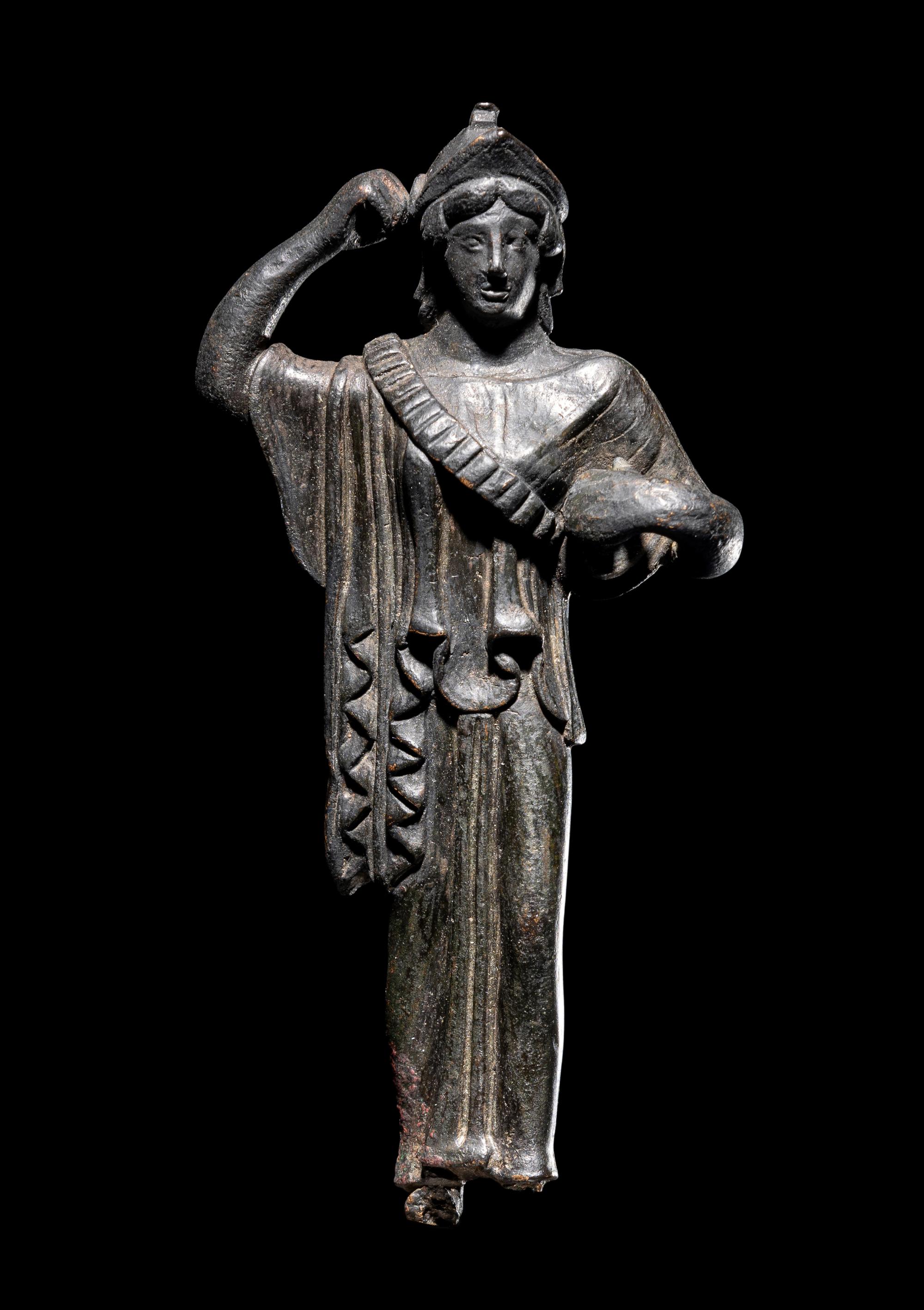 A Roman Bronze Athena Promachos