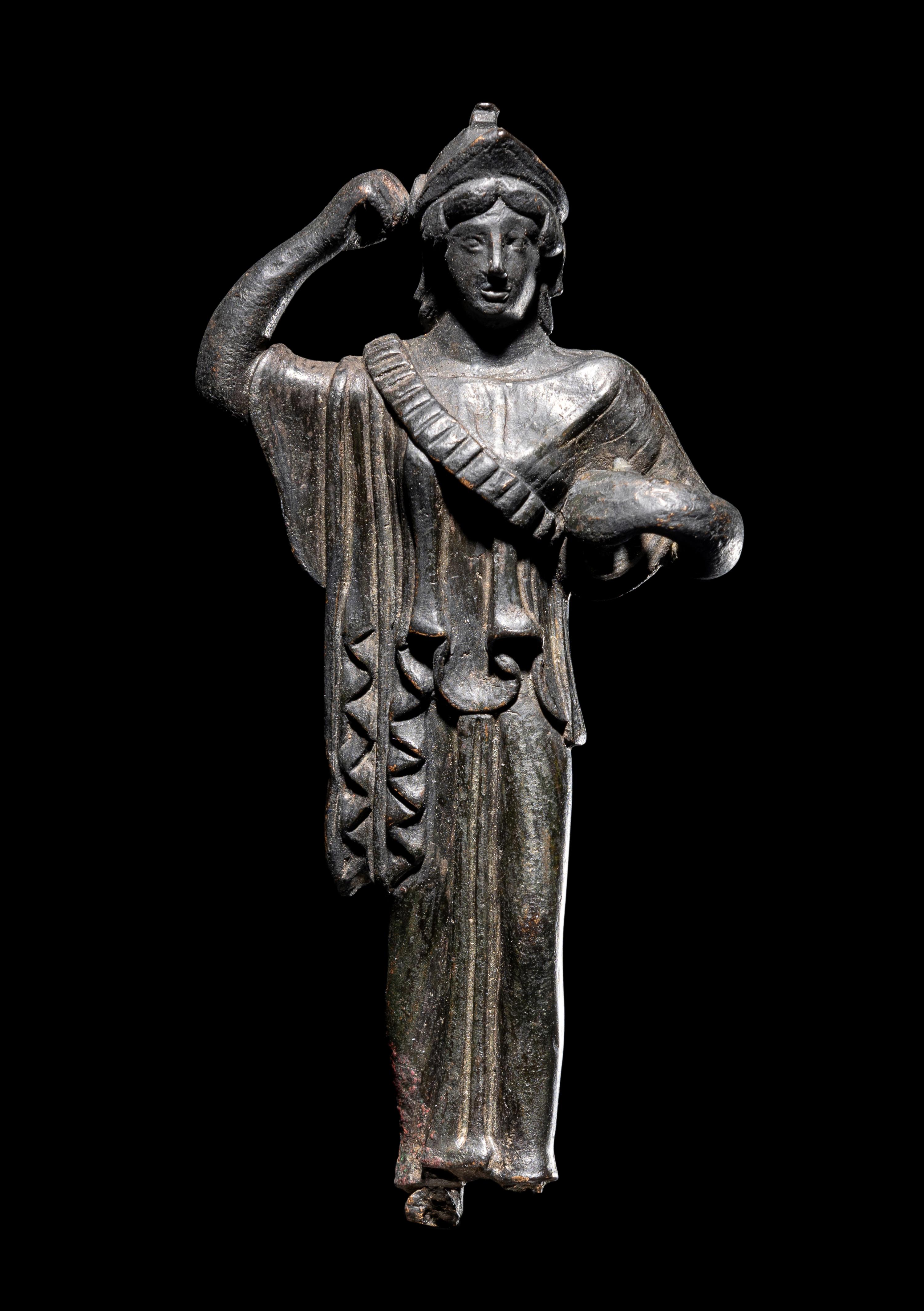 A Roman Bronze Athena Promachos