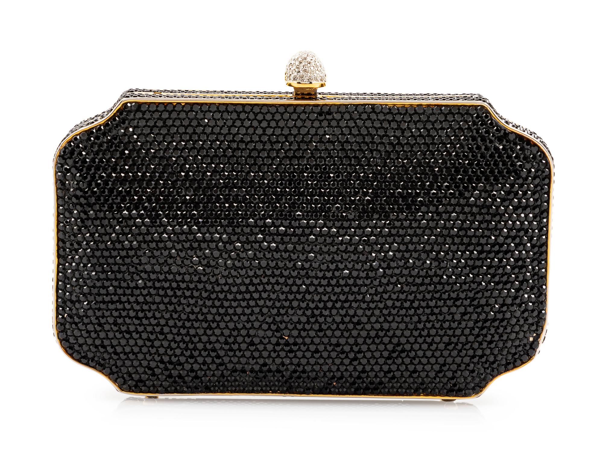 A Judith Leiber Black Minaudiere