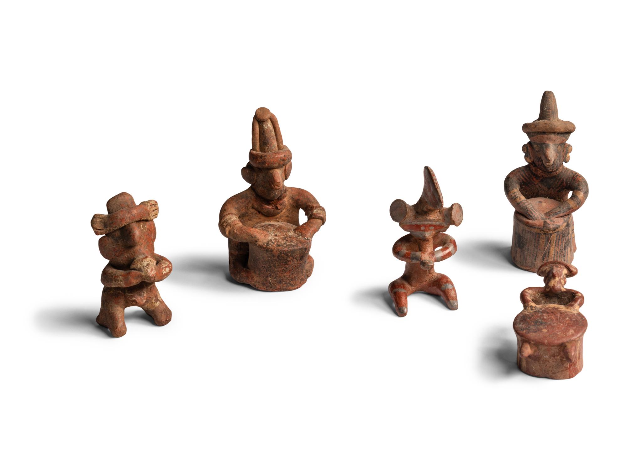 Eight Nayarit and Colima Terracotta Musicians