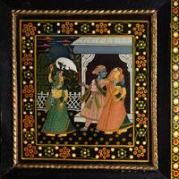 A Pair of Indian Painted Doors