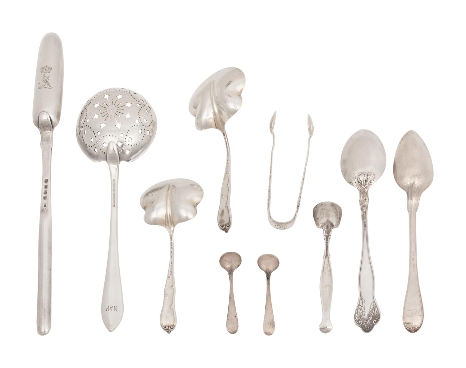 A Group of Various Silver Utensils