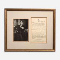 [Churchill, Winston] Churchill, Winston S. Typed Letter, signed