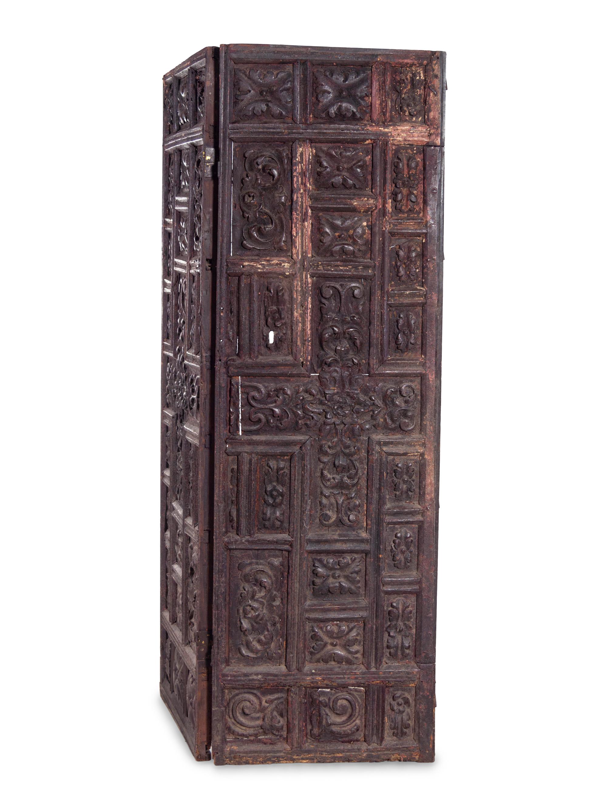 A Pair of Continental Carved Panels or Doors