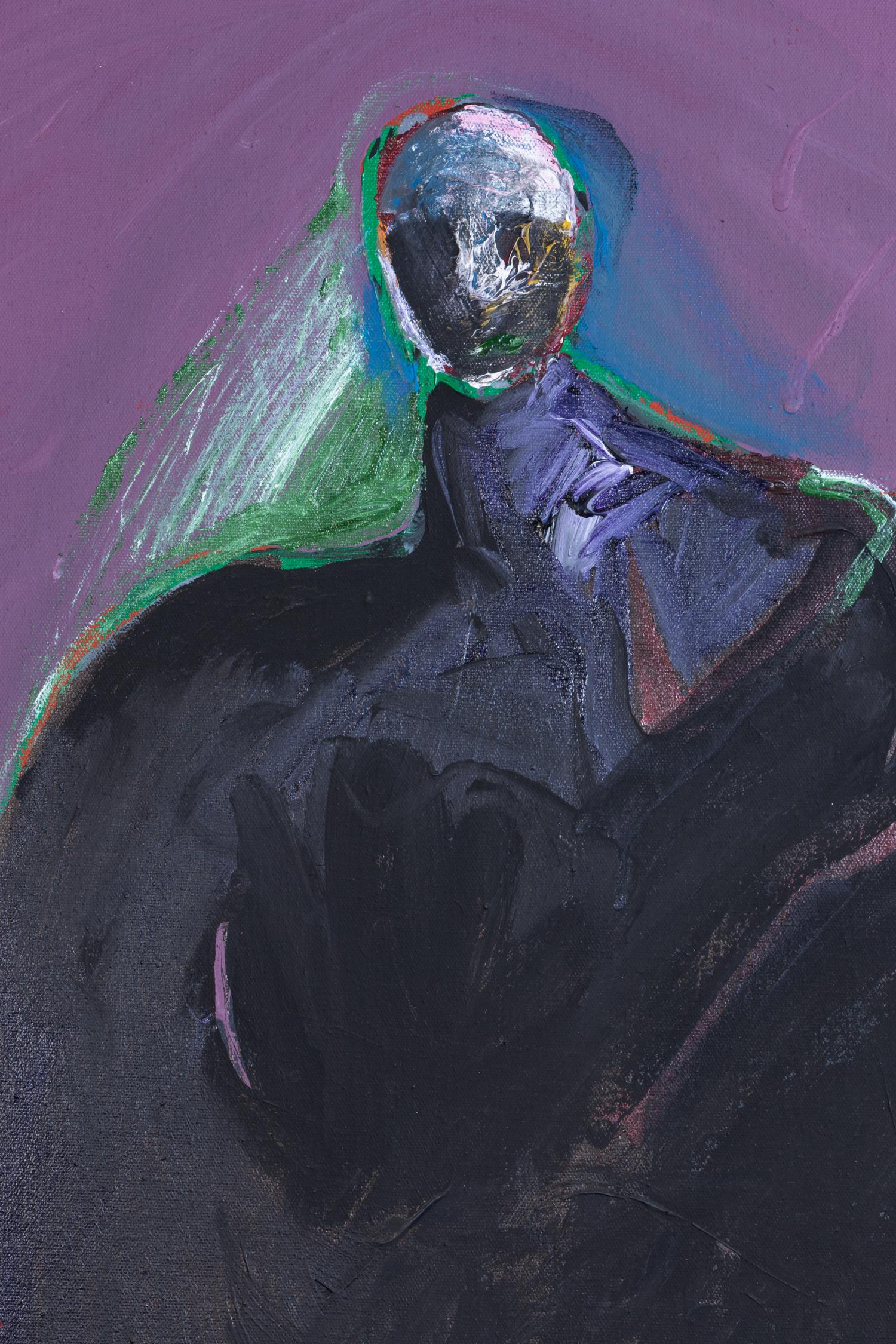 Portrait with Green Shadow