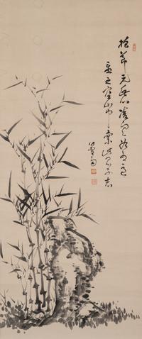 Two Chinese Hanging Scrolls Depicting Pines and Bamboos