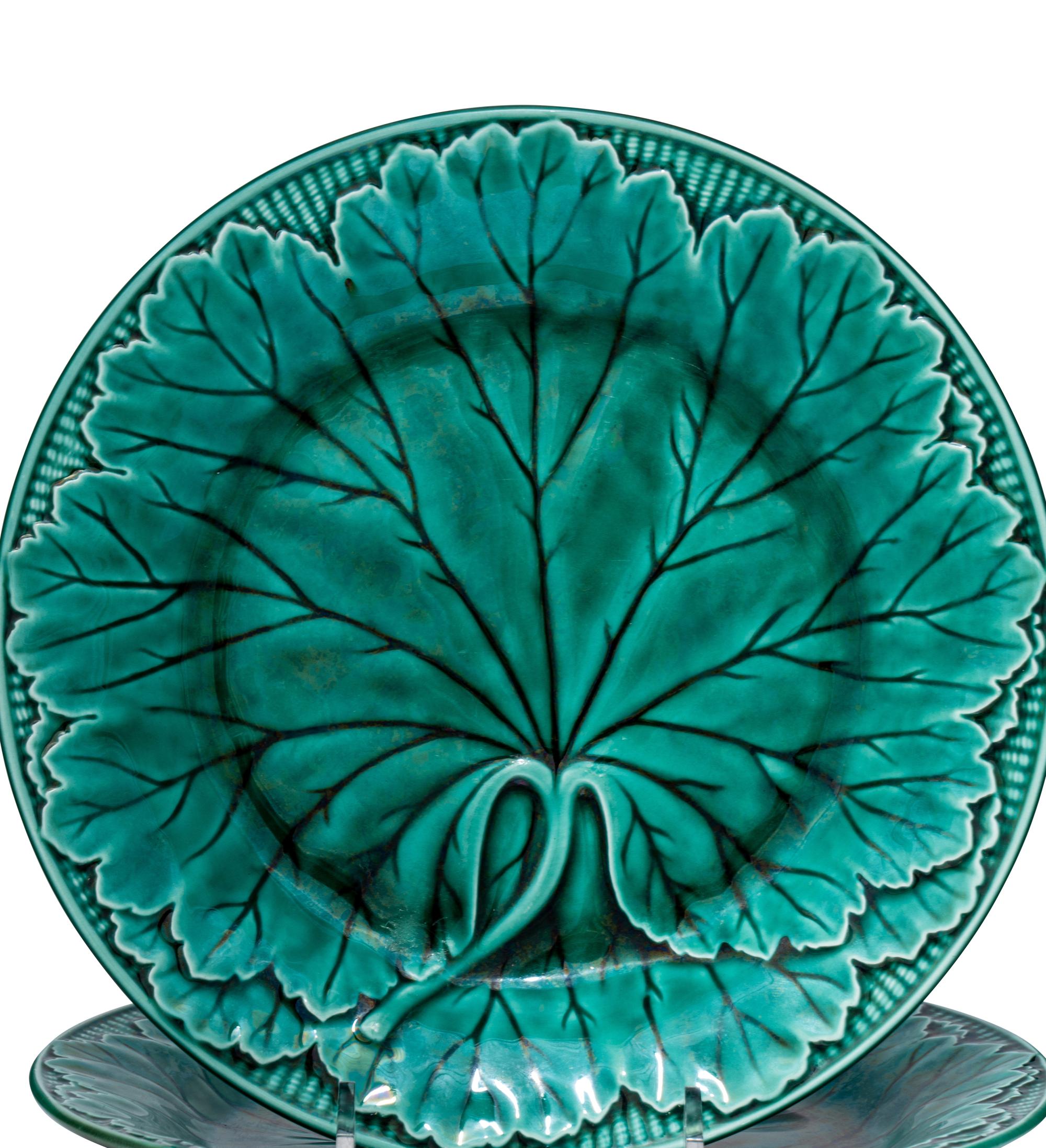 A Set of Fifteen Wedgwood Majolica Plates