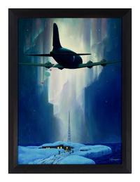 LEYDENFROST, Alexander (1888-1961). Skymaster's Christmas Mission: The C-54 Plays Santa Claus. c. 1943.