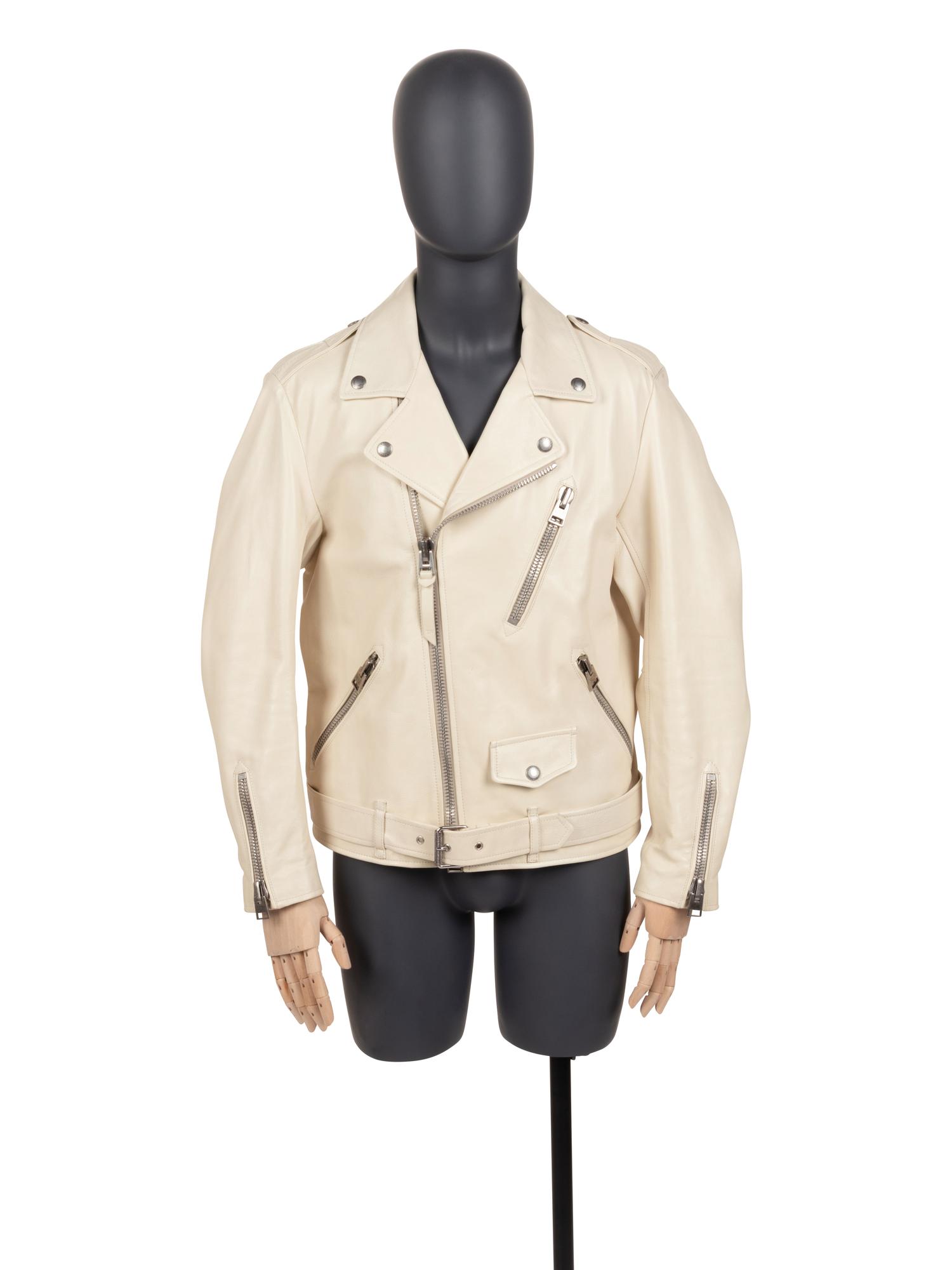 Tom Ford Men's Leather Biker Jacket, 2000s