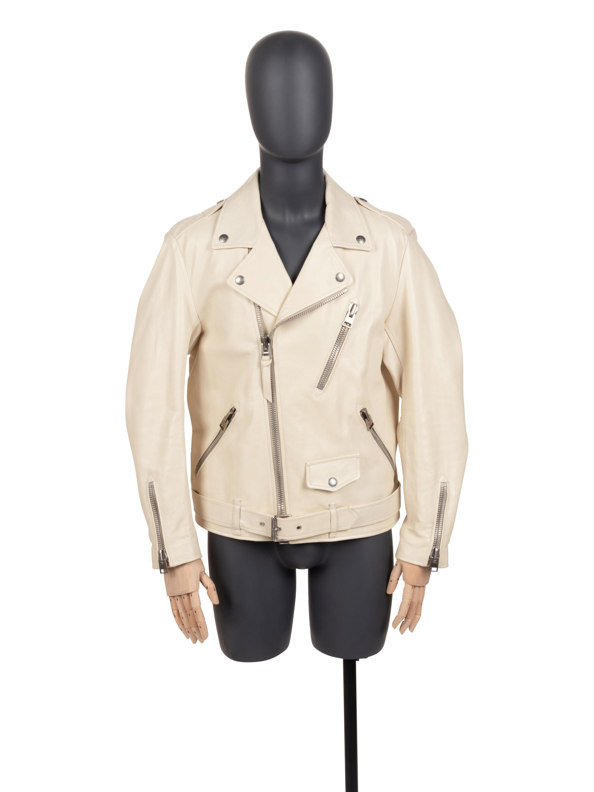 Tom Ford Men's Leather Biker Jacket, 2000s
