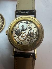 ROLEX, YELLOW GOLD VINTAGE 'PRECISION' 'COIN EDGE' WATCH WITH ROLEX BUCKLE