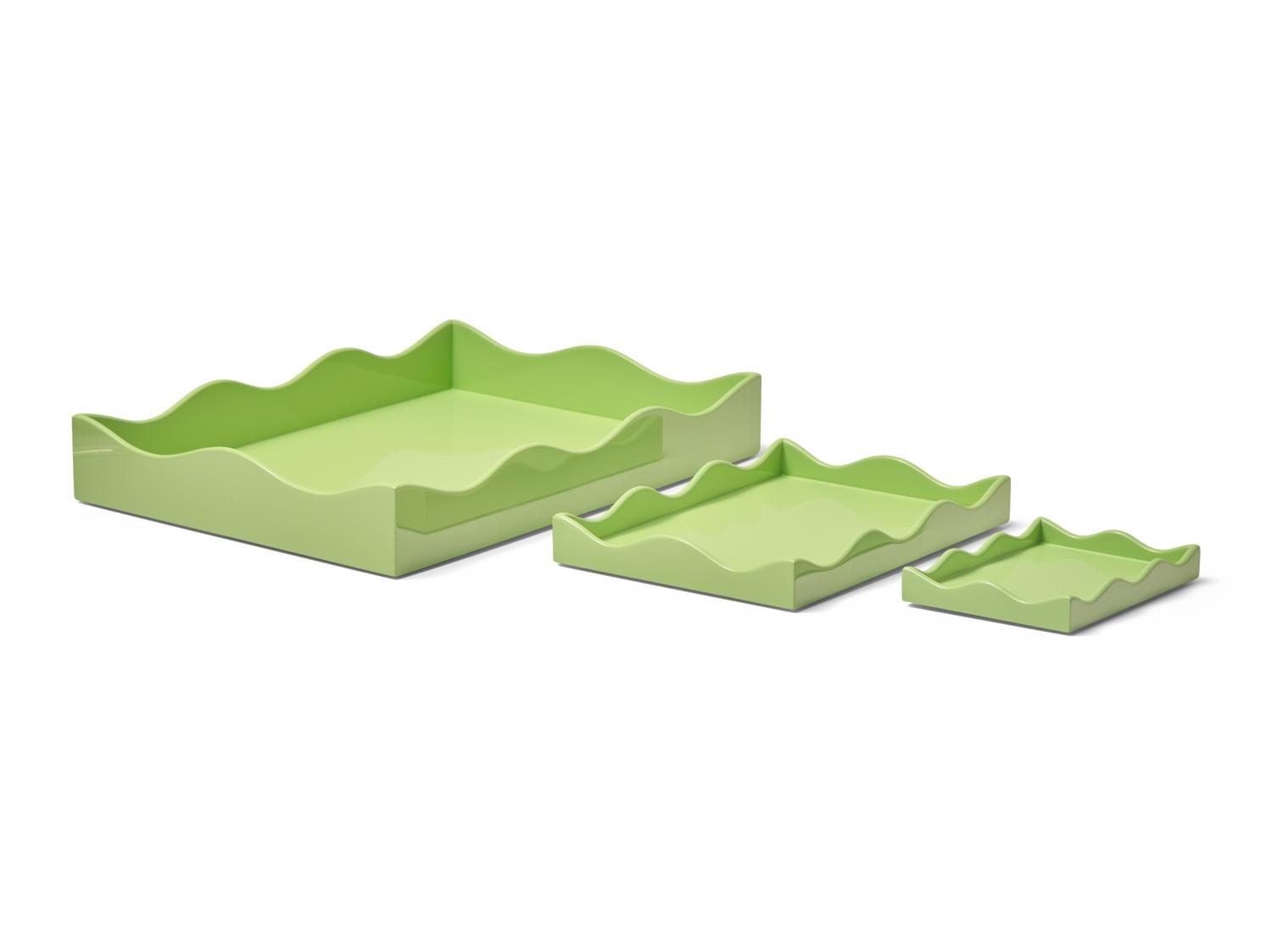 A Suite of Three 'Belles Rives' Trays By Rita Konig for the Lacquer Company DONATED BY THE LACQUER COMPANY