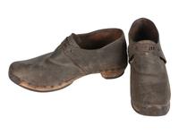 [CIVIL WAR]. Two pairs of Civil War-era southern manufactured shoes, including a scarce salesman's sample.