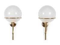 Pair of Globe Wall Sconces