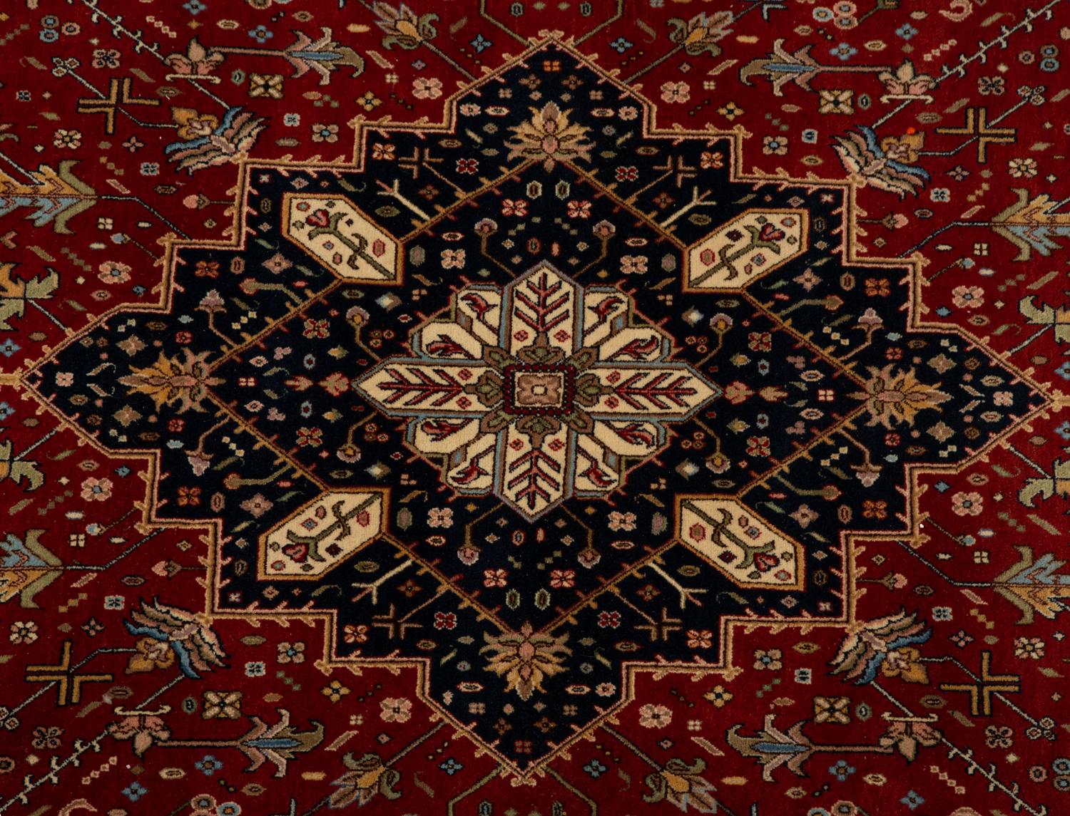 An Indo-Heriz Wool Carpet