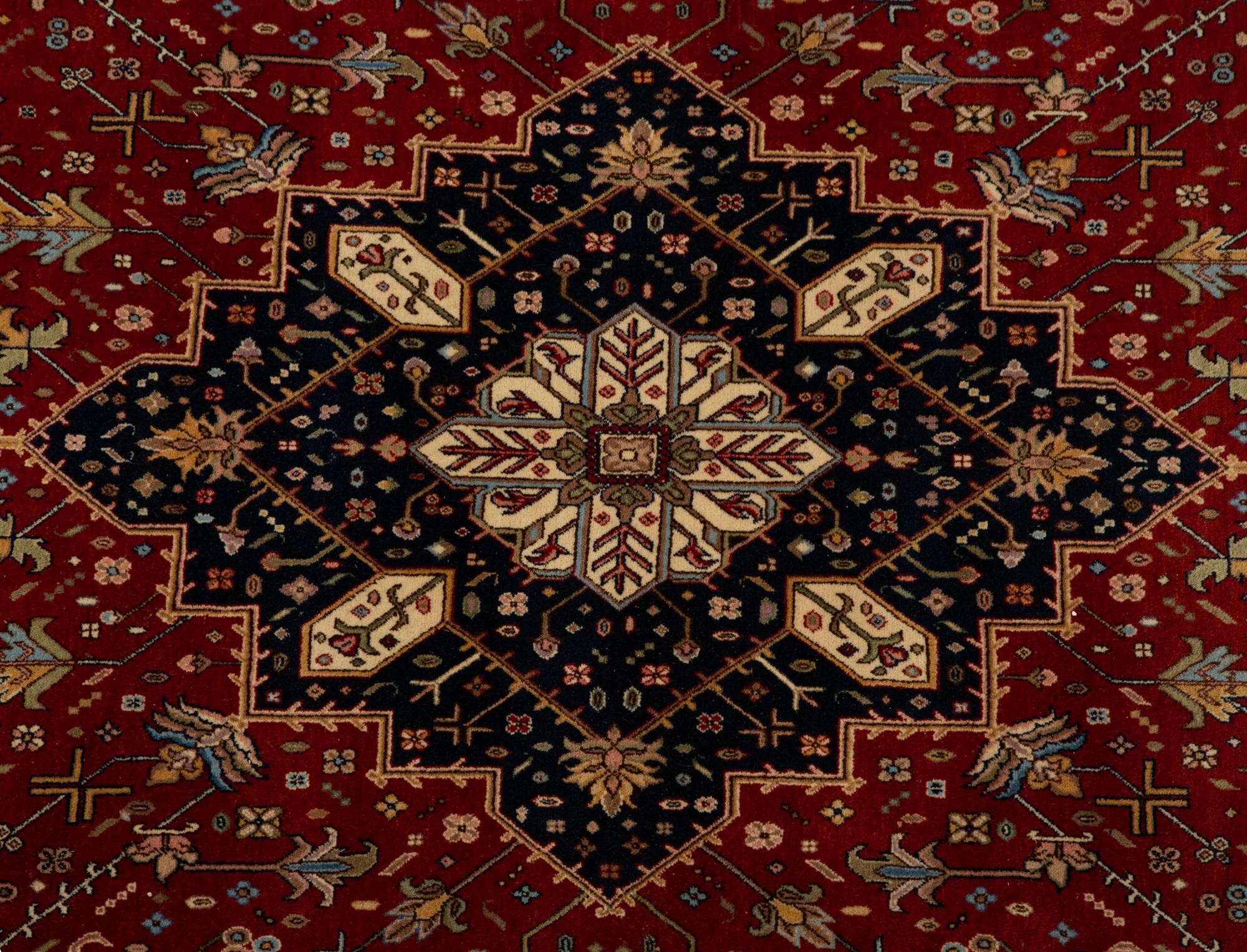 An Indo-Heriz Wool Carpet