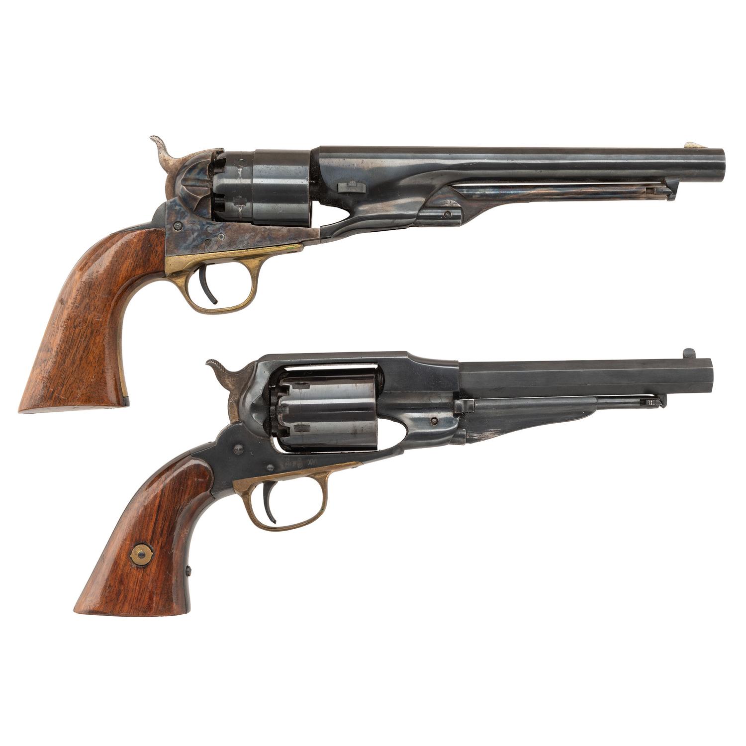 Two Reproduction Percussion Revolvers - Colt 1860 Army & Remington Army